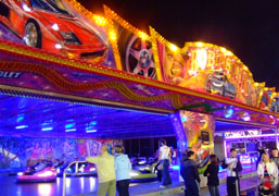 Photograph of our Dodgems at Hull Fair